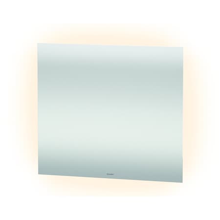 Light & Mirror Mirror, 31 1/2 X1 1/4 X27 1/2  White Matt, Square, Switch & External
